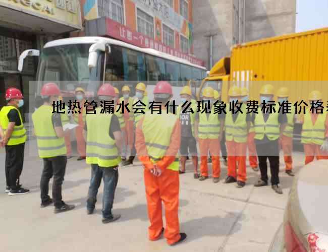 地熱管漏水會有什么現象收費標準價格表