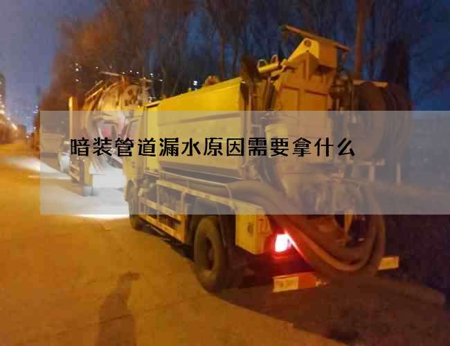 暗裝管道漏水原因需要拿什么