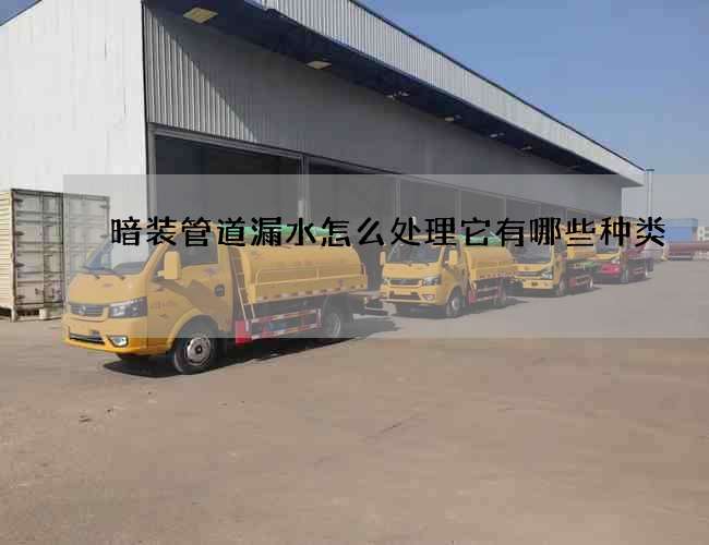 暗裝管道漏水怎么處理它有哪些種類? 暗裝管道漏水怎么處理它有哪些種類?