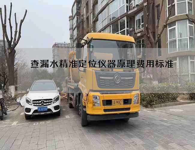 查漏水精準定位儀器原理費用標準